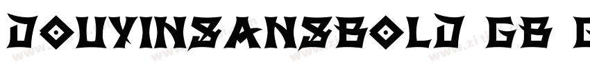 DOUYINSANSBOLD GB GB字体转换